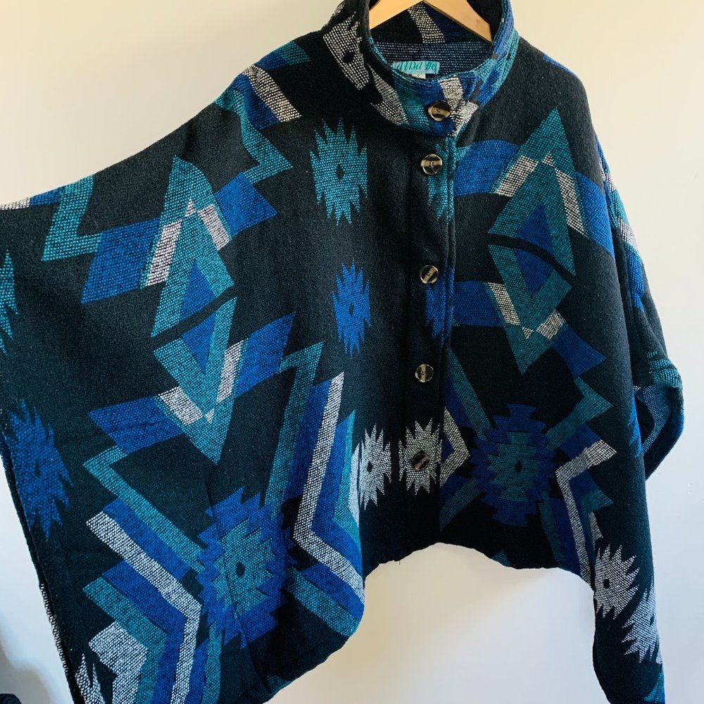 AMAZING Heavy Weight Button Up Poncho